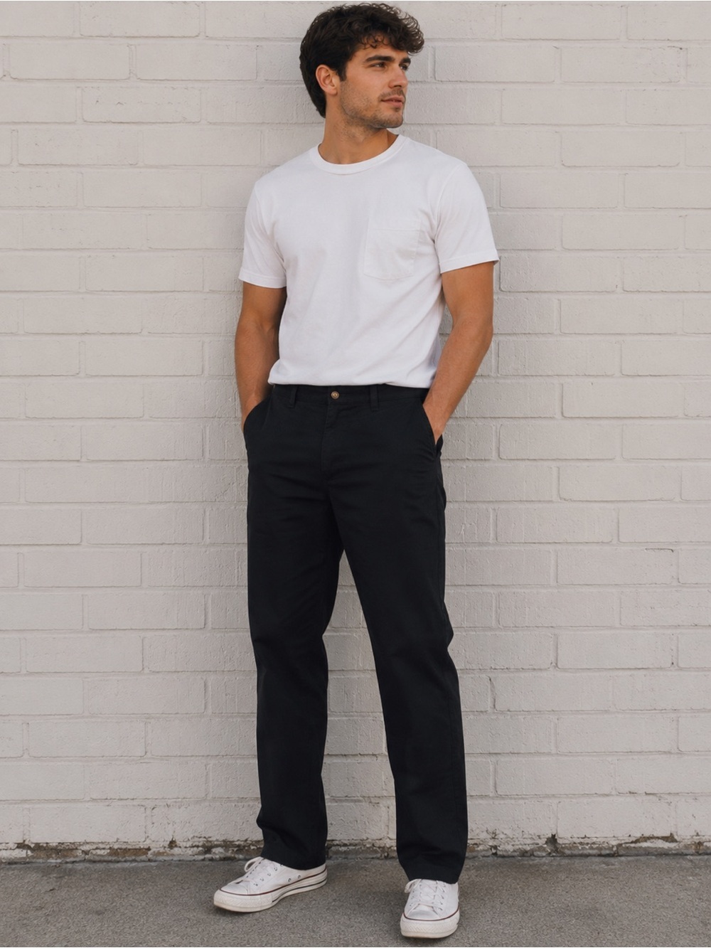 Puritan Black Men's Chinos